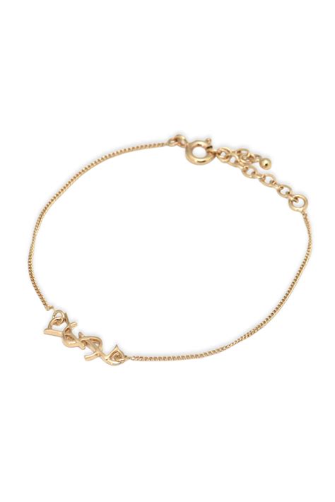 ysl women's gold bracelet|saint laurent silver bracelet.